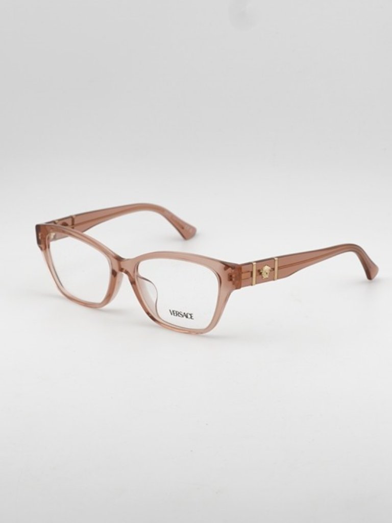 Versace Ve3344f 5434 Eyeglasses Brown 54mm Cat Eye Frame